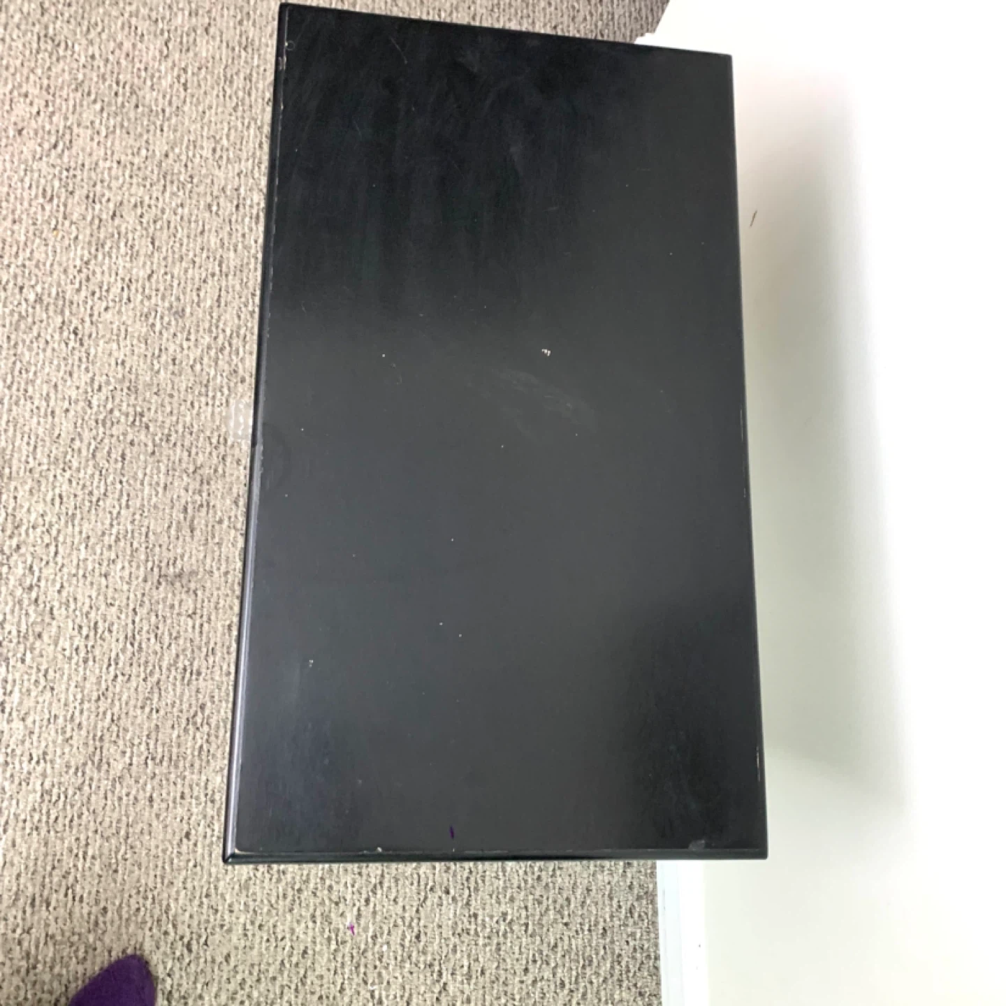 Black Accent Table Side Table Wood End Table Drawer Twisted - photo 4