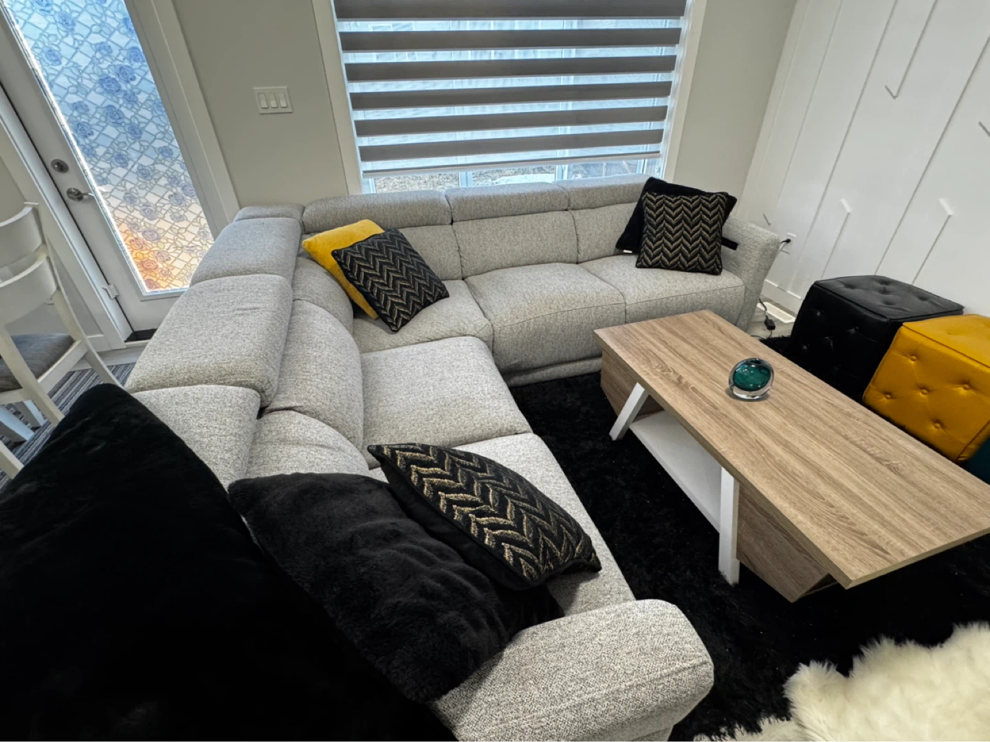 The Brick 5-Piece Power Reclining Sectional - Grey