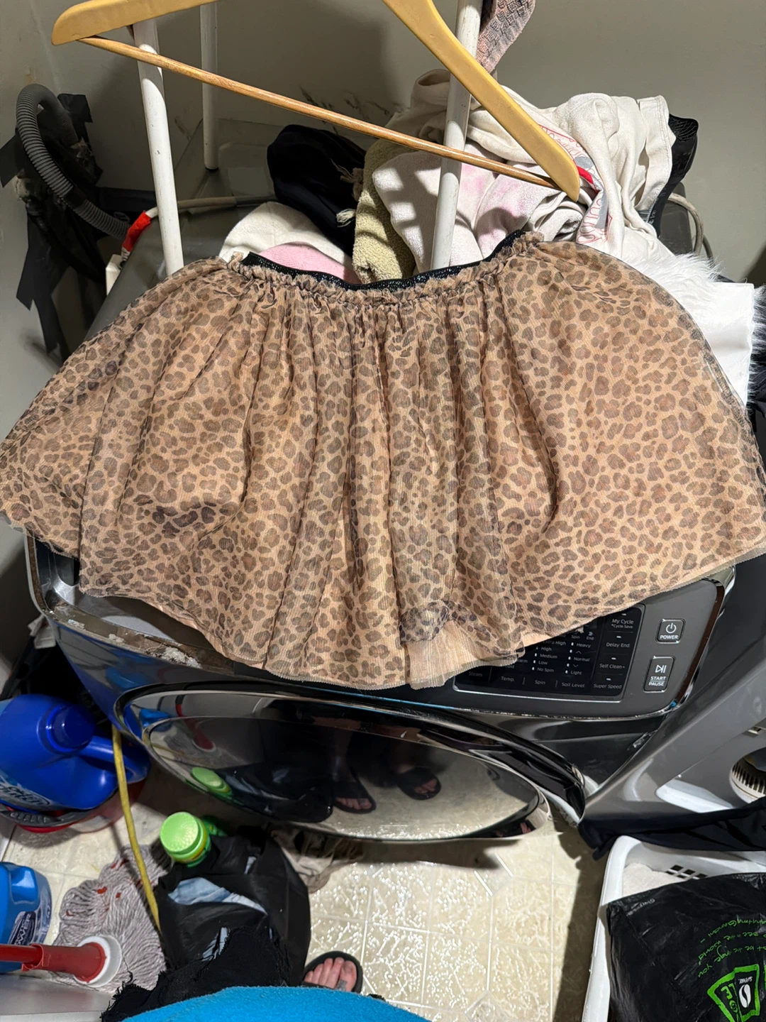 The Children's Place Leopard Print Tulle Skirt L/G 10/12