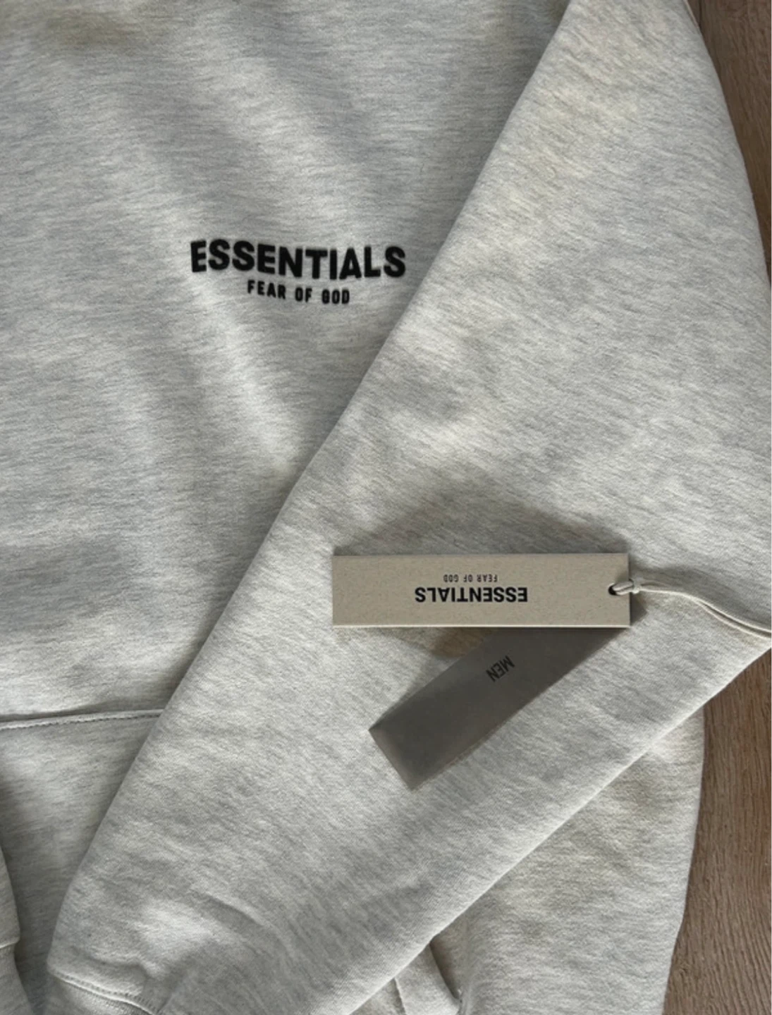 ESSENTIALS Fear of God Hoodie Light Grey - photo 4