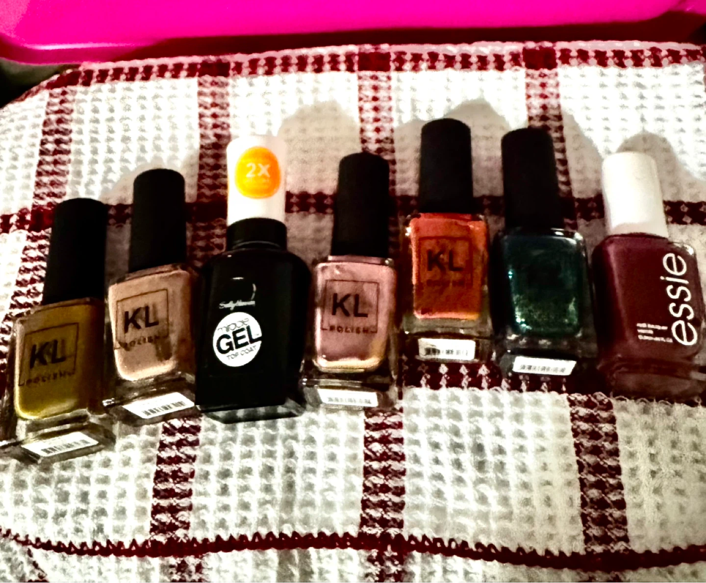 Assorted Nail Polishes - KL Polish, Essie, Sally Hansen