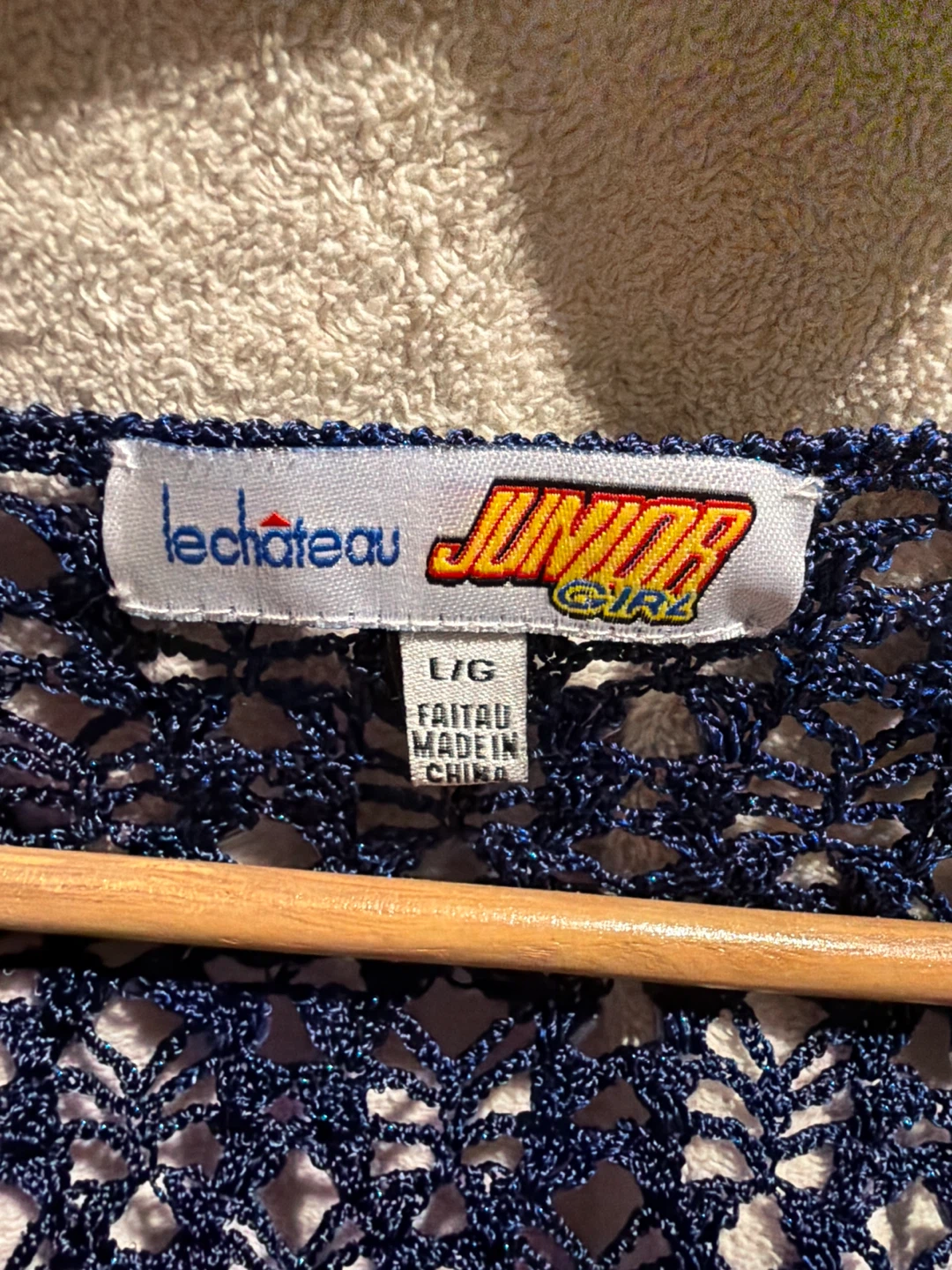 Le Château Junior Girl Navy Cropped Cardigan - photo 2