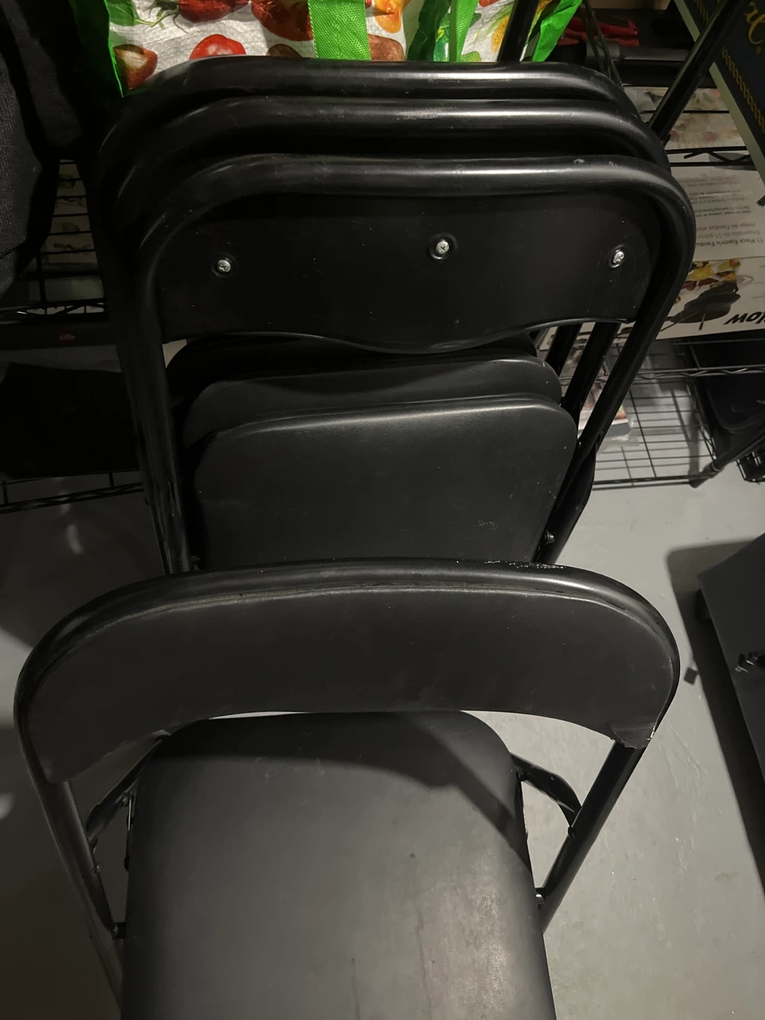 Black Folding Chairs - Set of 4 - photo 2