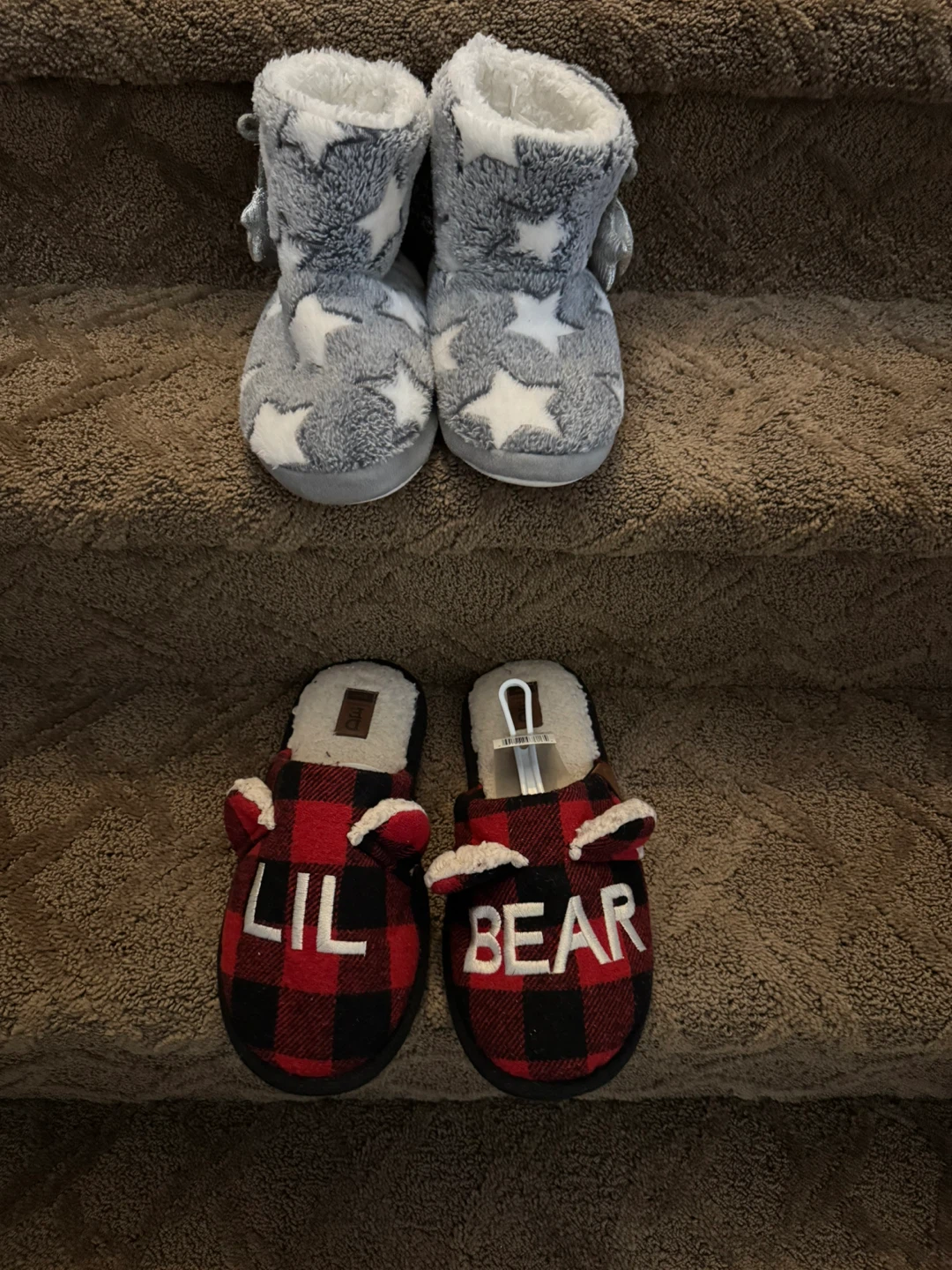 Women's Fuzzy Slippers - Starry Night & Lil Bear - photo 4