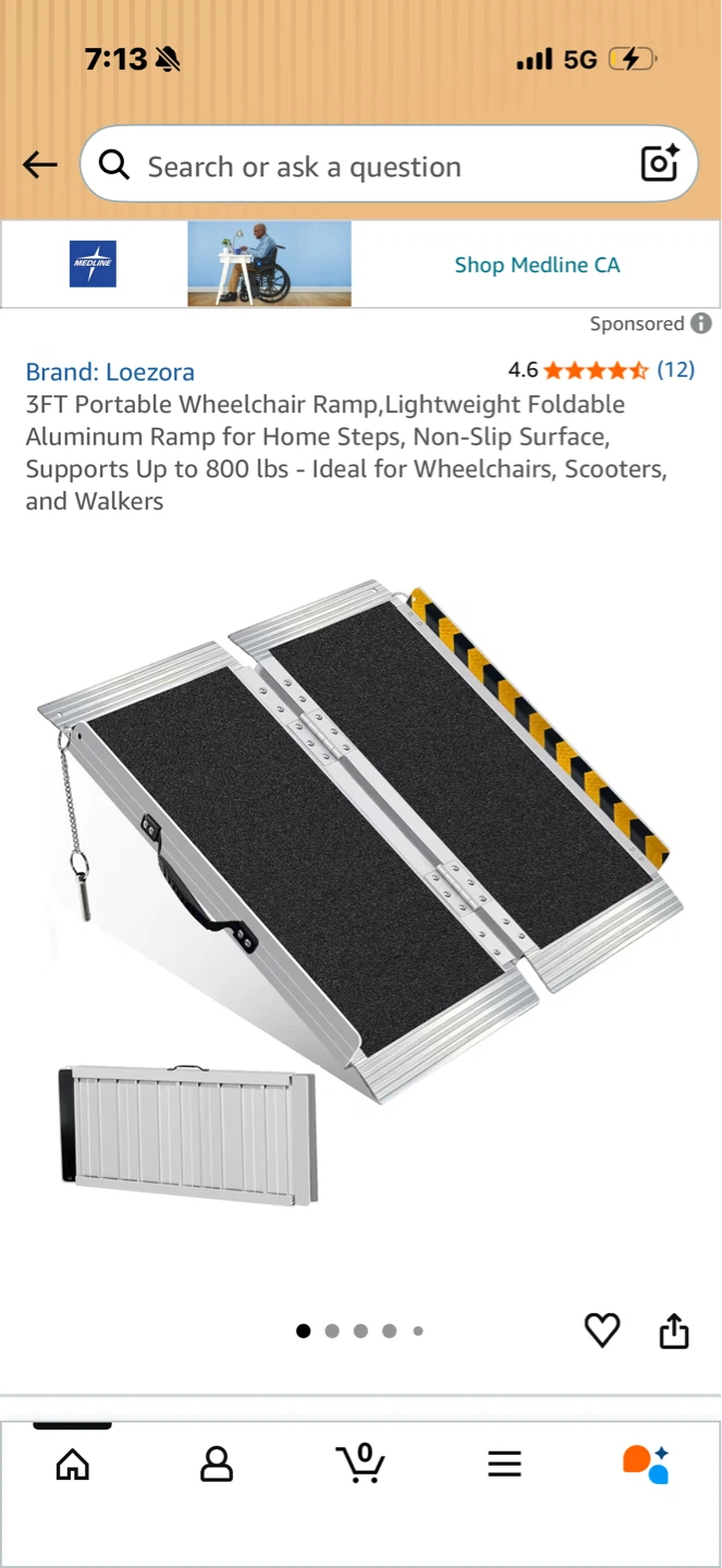 3FT Portable Wheelchair / Pet Ramp - photo 4