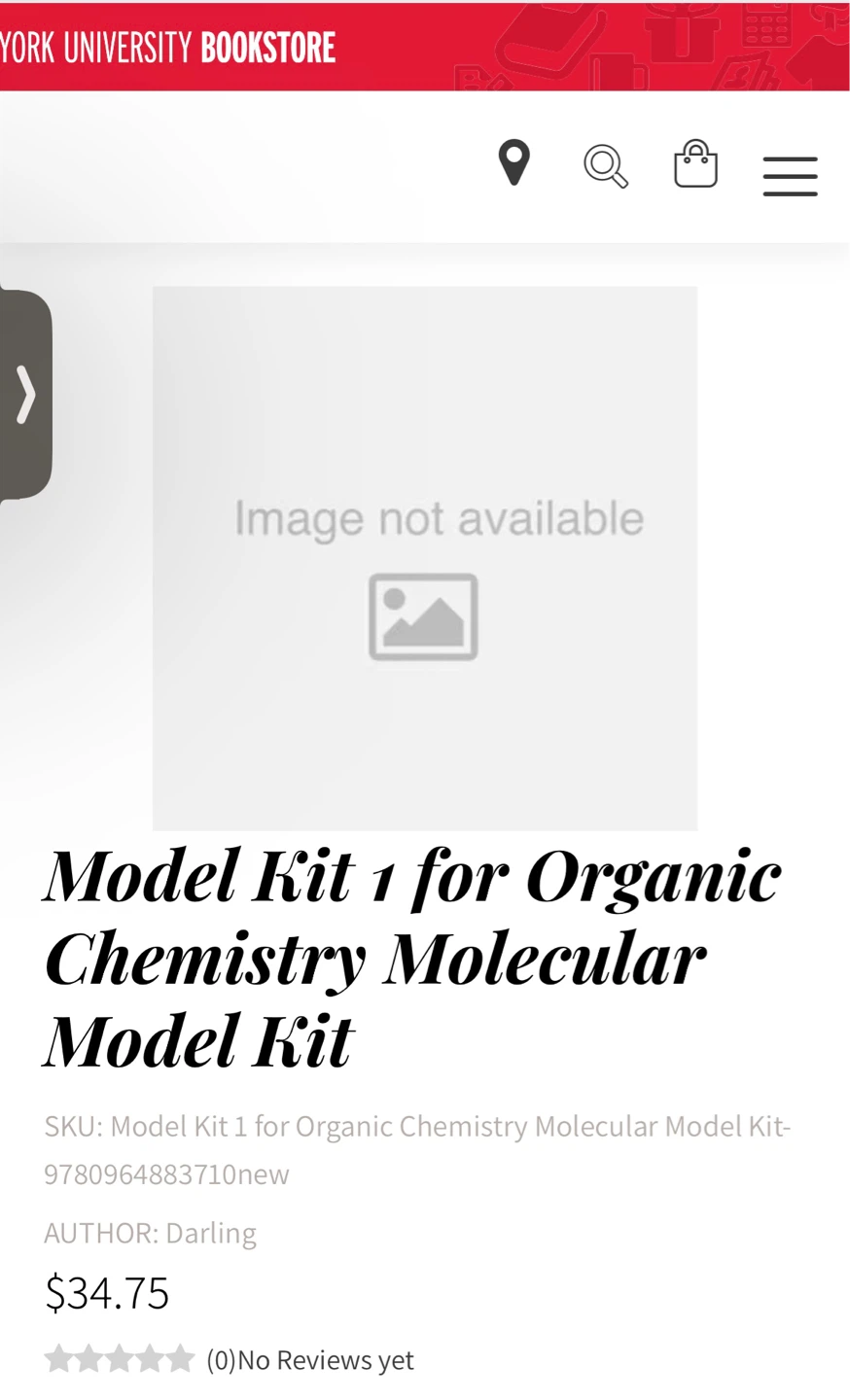 New Molecular Visions Organic Chemistry Molecular Model Kit - photo 2