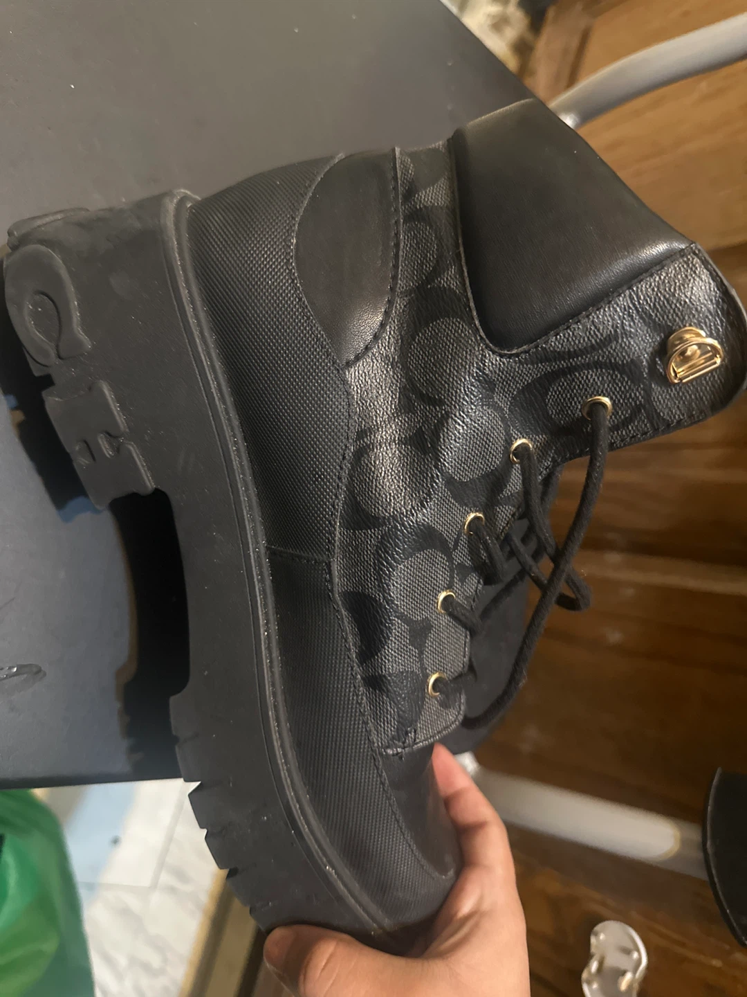 Coach Signature Lace-Up Boots - photo 2