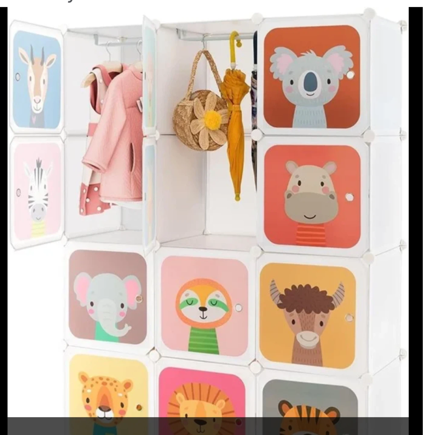 HONEY JOY Kids 12-Cube Wardrobe Closet Organizer - photo 3