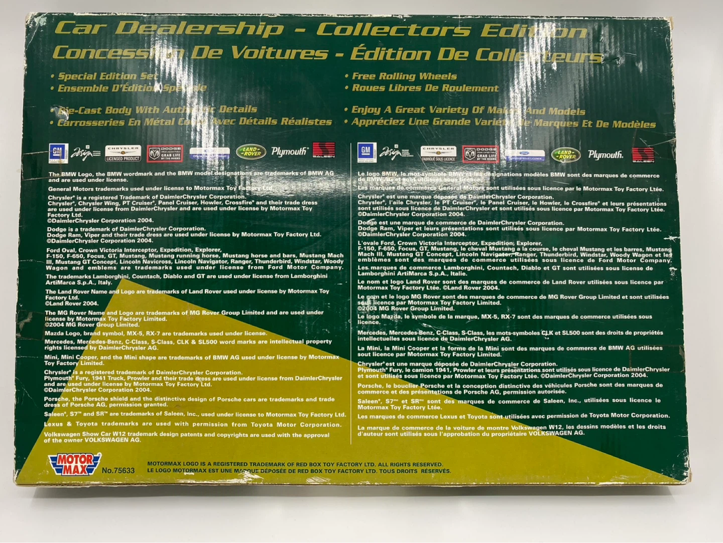 Motormax Car Dealership Collector Edition Car Set Green Box - photo 4
