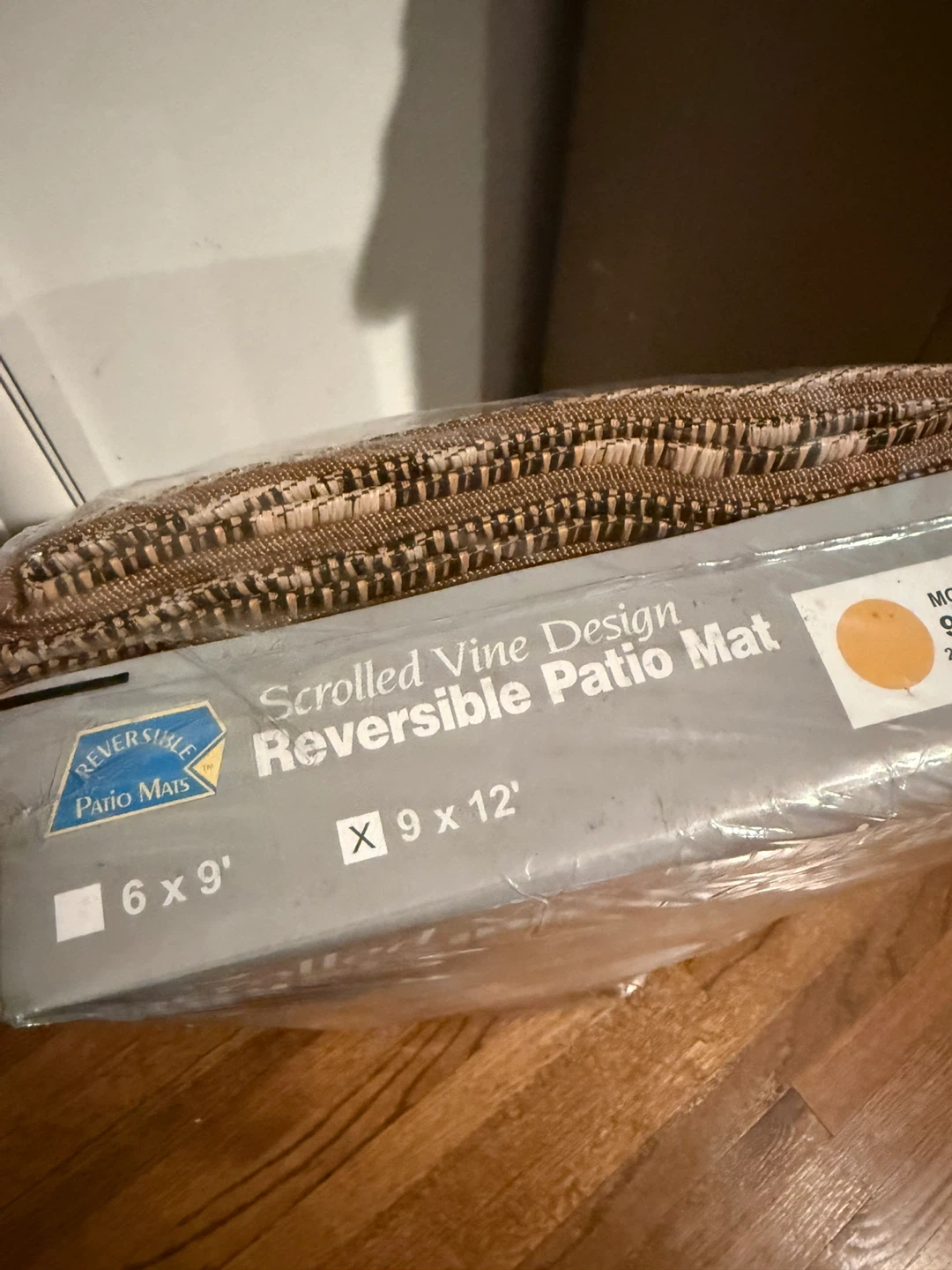 Scrolled Vine Design Reversible Patio Mat 9 x 12 - photo 4