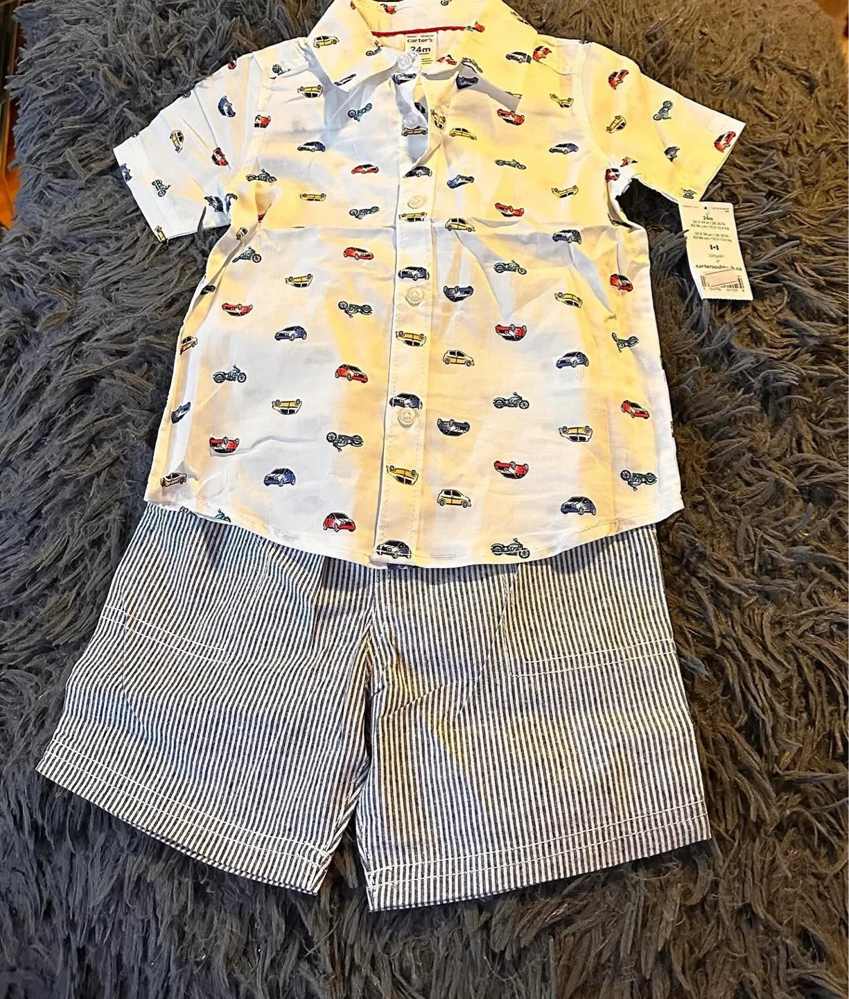 BOYS 2PC SHORTS SUITE (SIZE: 24 MONTHS)