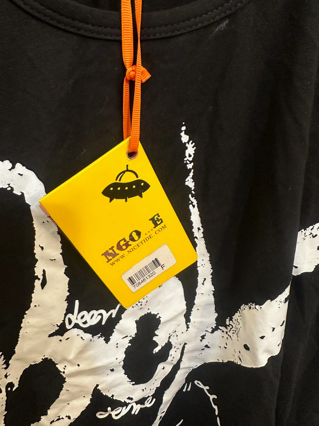 NIGO E black graphic t-shirt small - photo 2