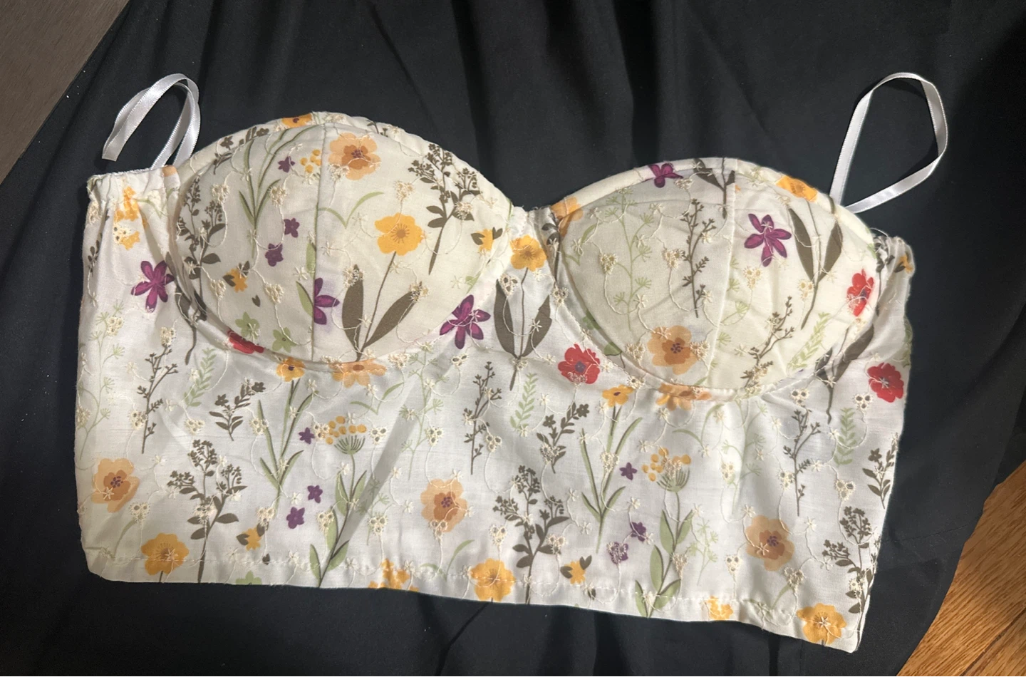 Floral Print Corset Top