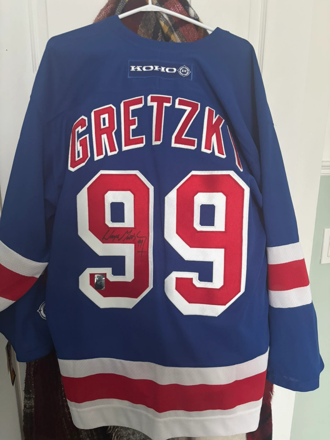 Wayne Gretzky Jersey & headliner