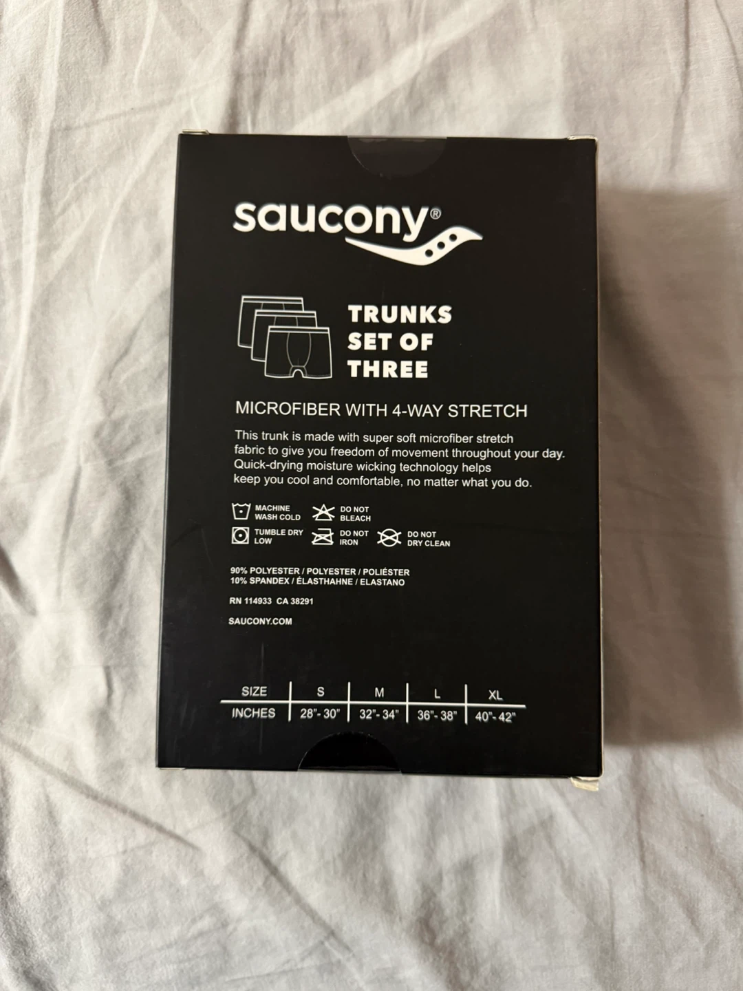 Saucony Men's Microfiber 4-Way Stretch Trunks (Set of 3) - photo 2