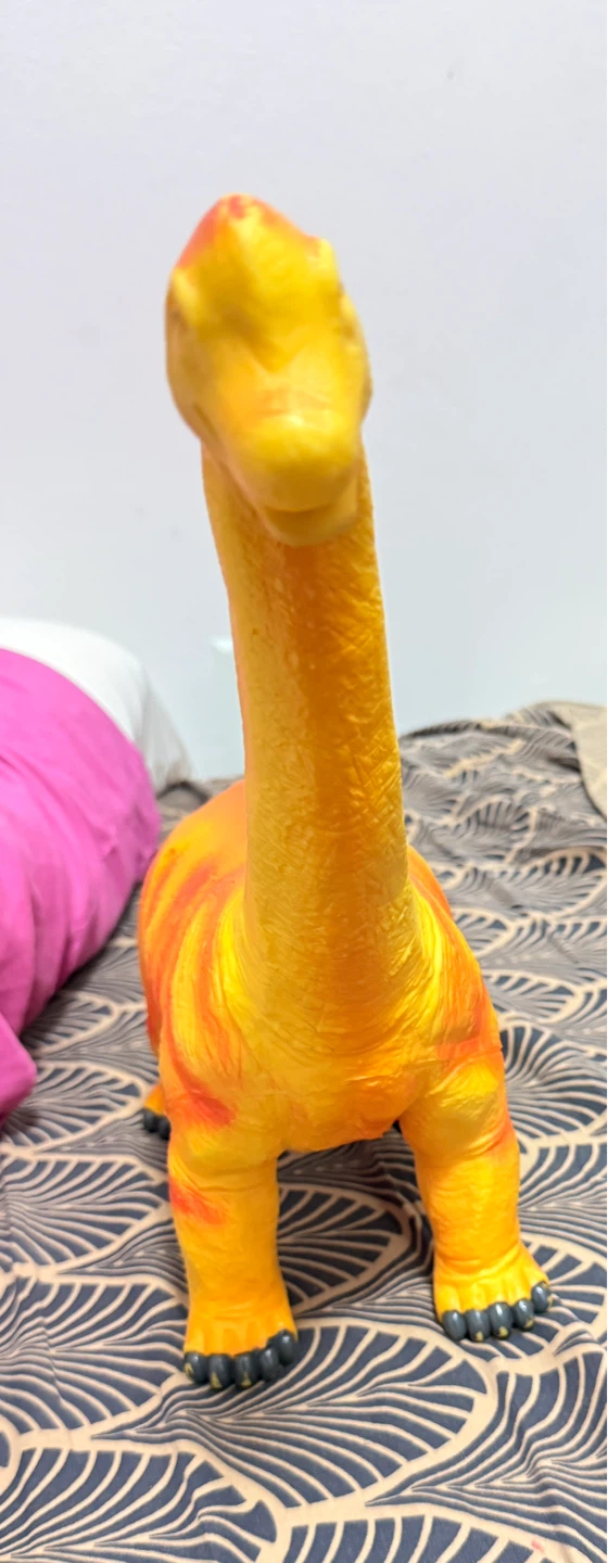 Yellow Brontosaurus Dinosaur Toy - photo 3