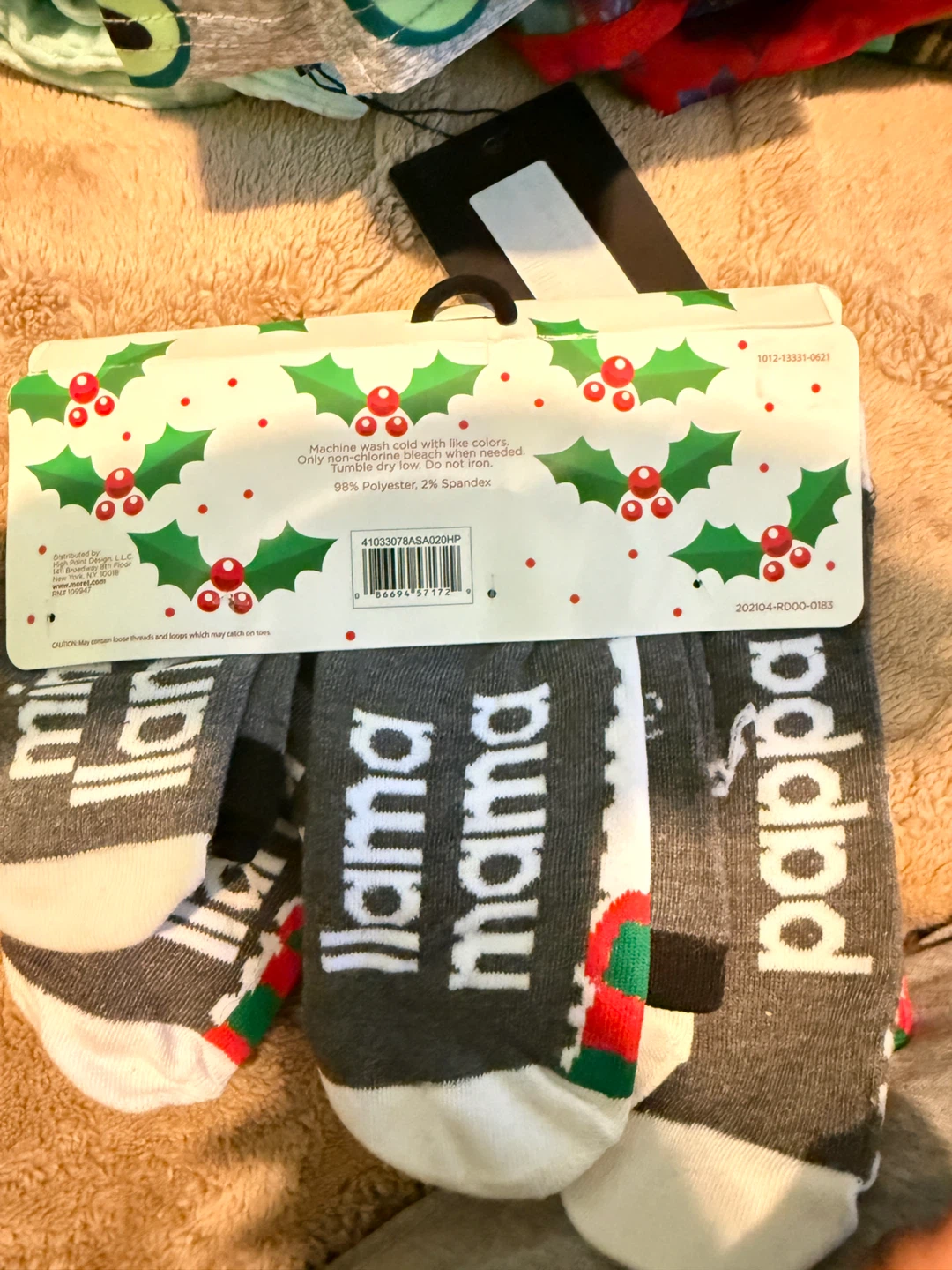 Happy Holiday Family Fun Socks - 4 Pairs - photo 2