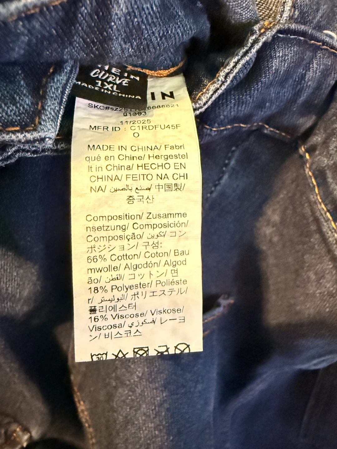 Klein Curve Denim Cargo Overalls Size 1XL - photo 5