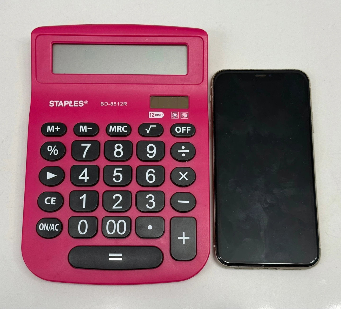New Pink Staples Solar Calculator - photo 3