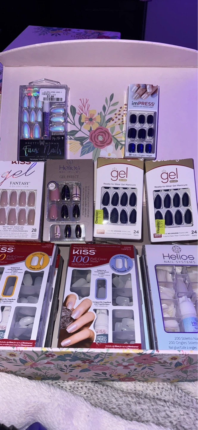 Assorted Press-On and Gel Manicure Nail Kits