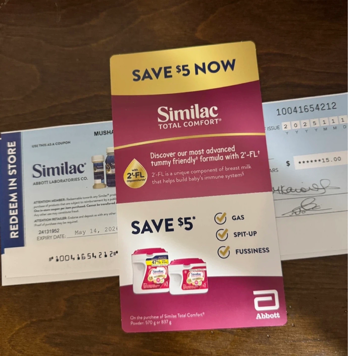 Similac coupons / similac cheques