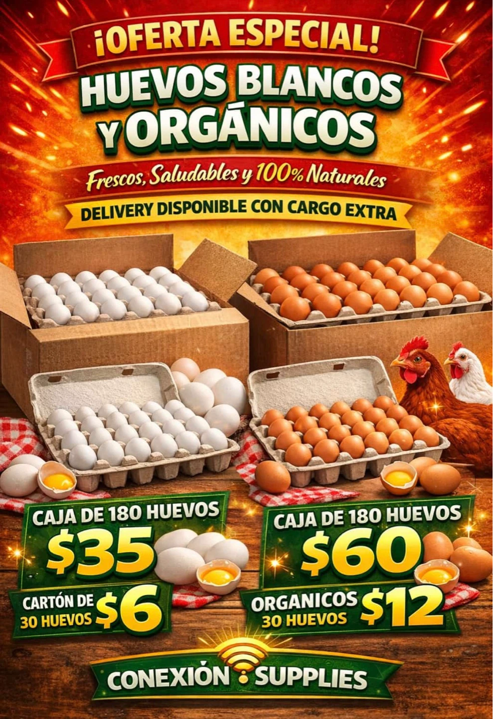 Conexion Supplies 180 Count White Eggs