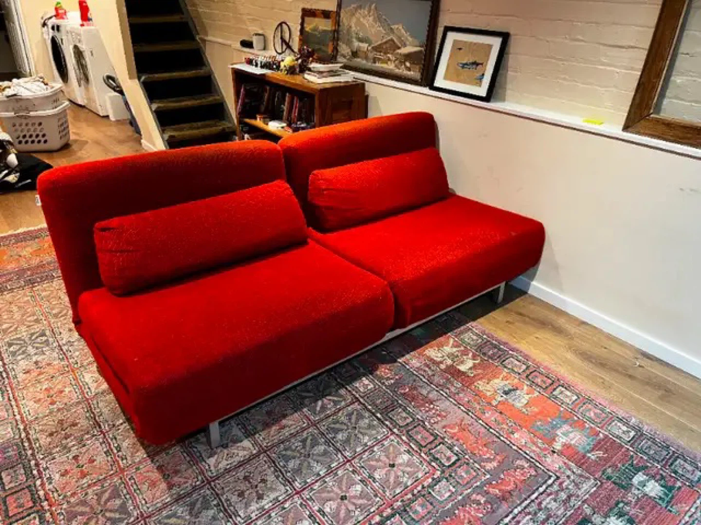 Modern Red Sofa Bed Sleeper – Unique Design - photo 3