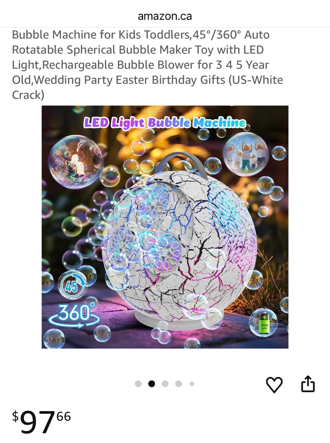 3-Hole Bubble Machine with Bubble Concentrate - photo 4