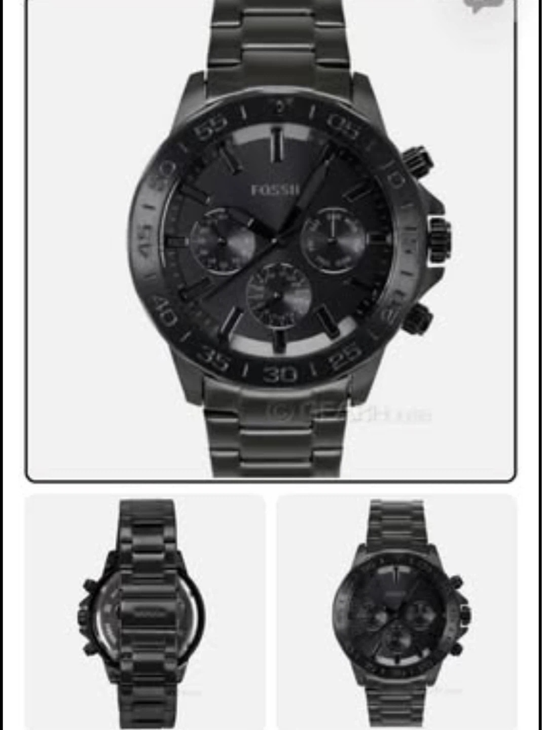 Fossil Bannon Multifunction Black Stainless Steel Watch