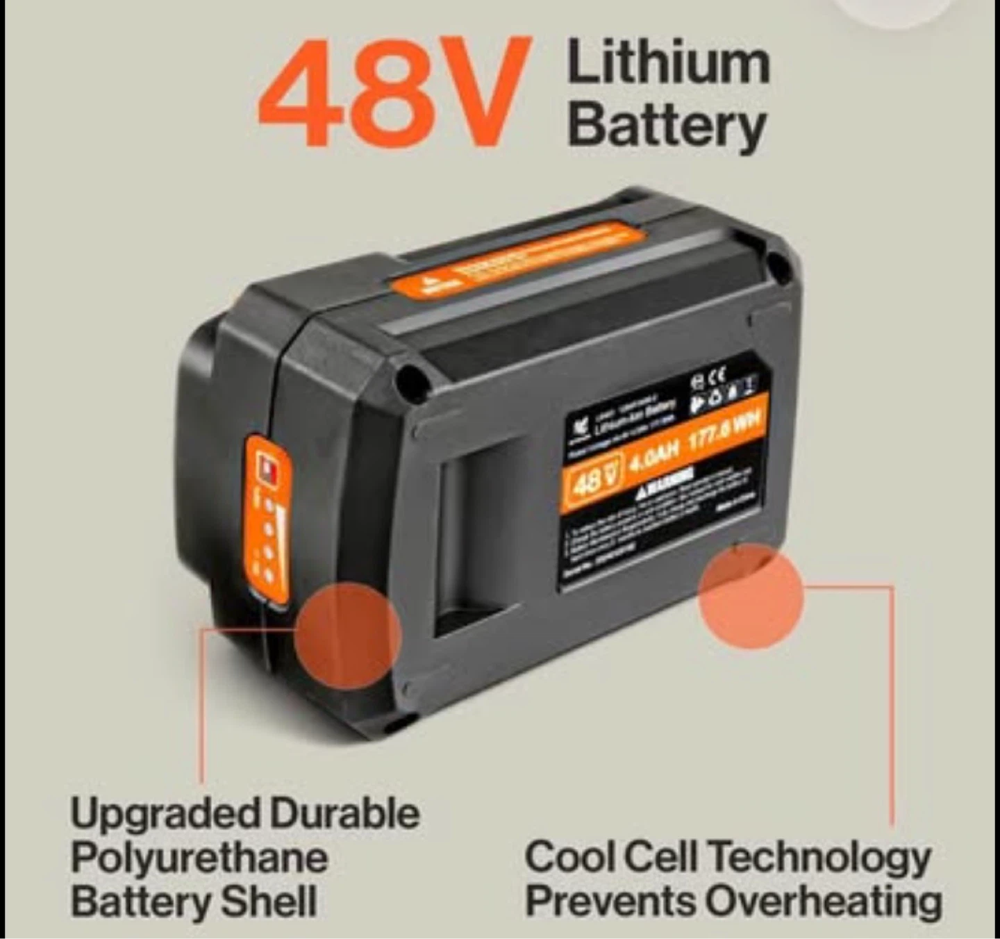 SuperHandy 48V 4.0AH Lithium Battery