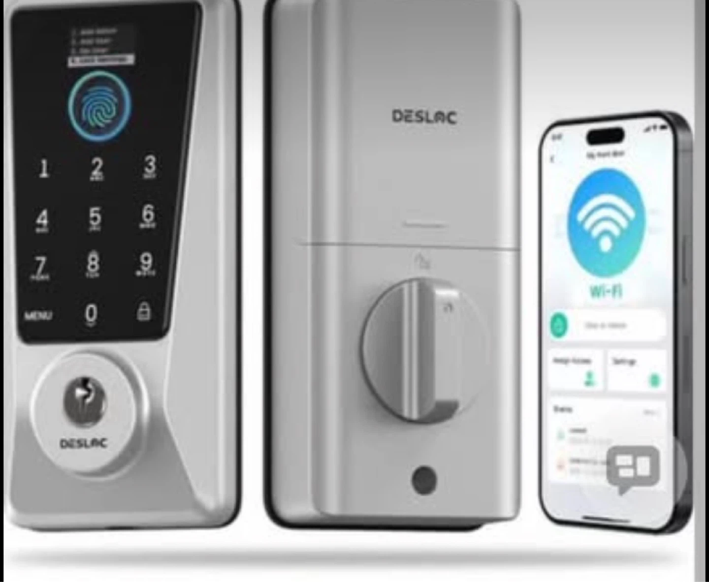 DESLAC Smart Door Lock with Fingerprint and Wi-Fi