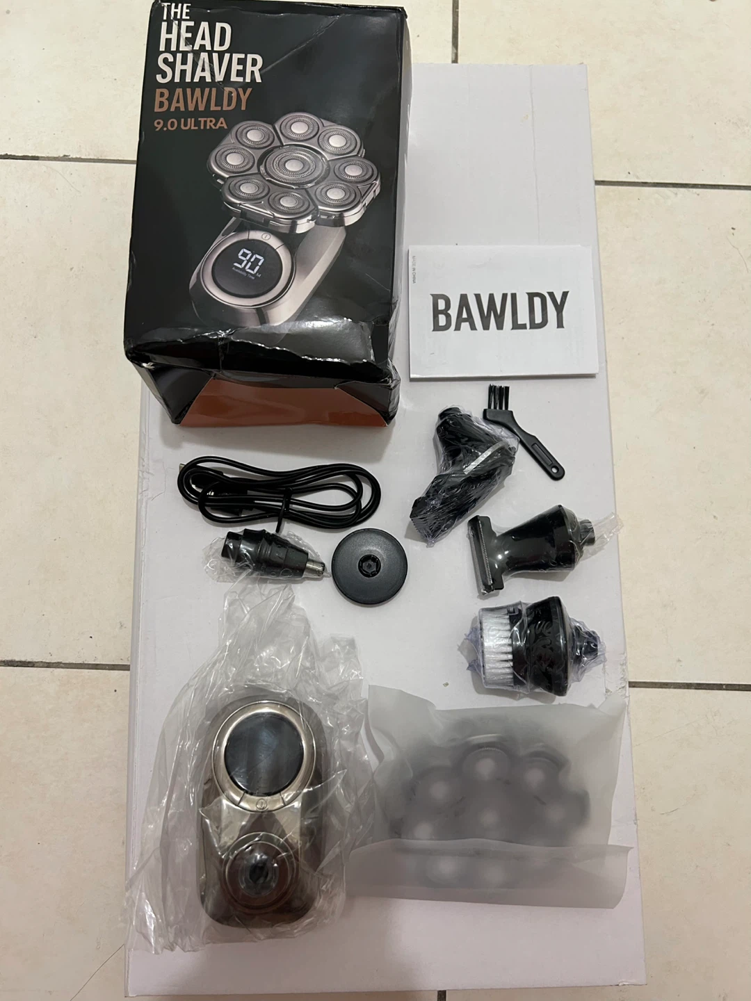 BAWLDY 9.0 Ultra 6-in-1 Head Shaver & Grooming Kit - photo 2