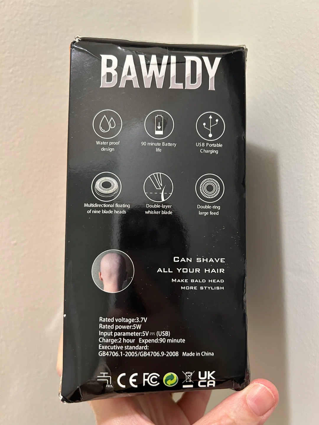 BAWLDY 9.0 Ultra 6-in-1 Head Shaver & Grooming Kit - photo 3
