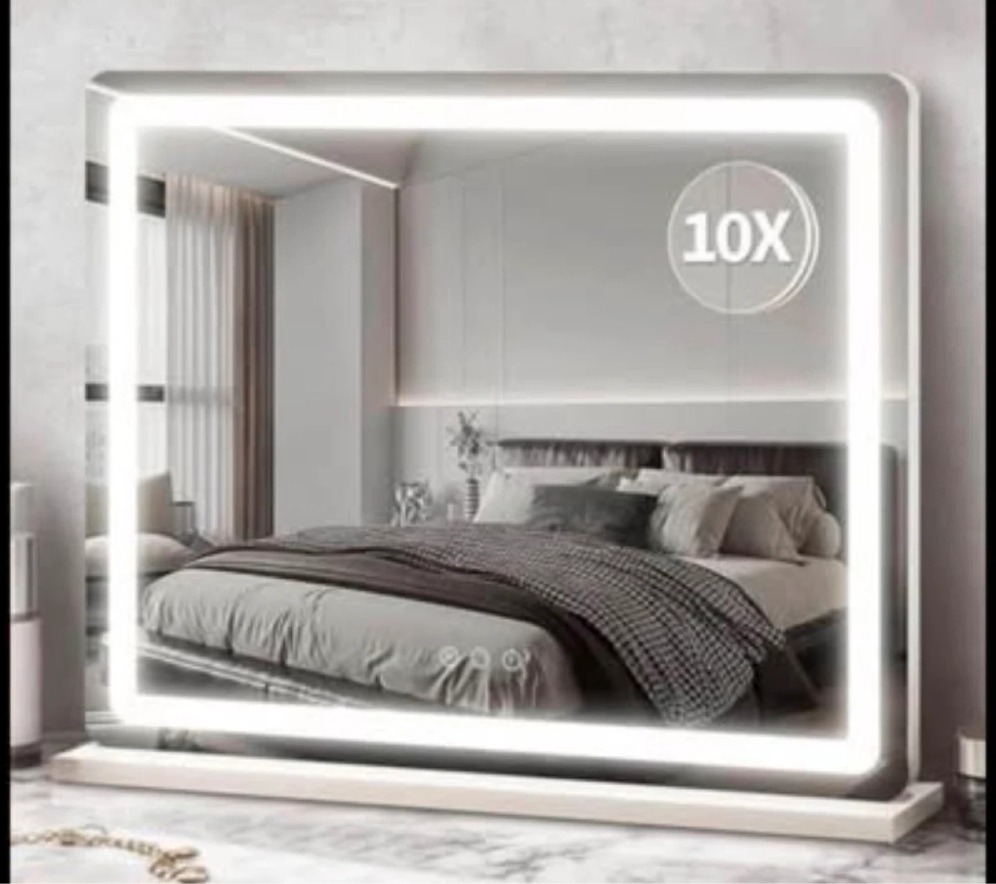 Lighted Vanity Mirror with 10X Magnification - photo 2