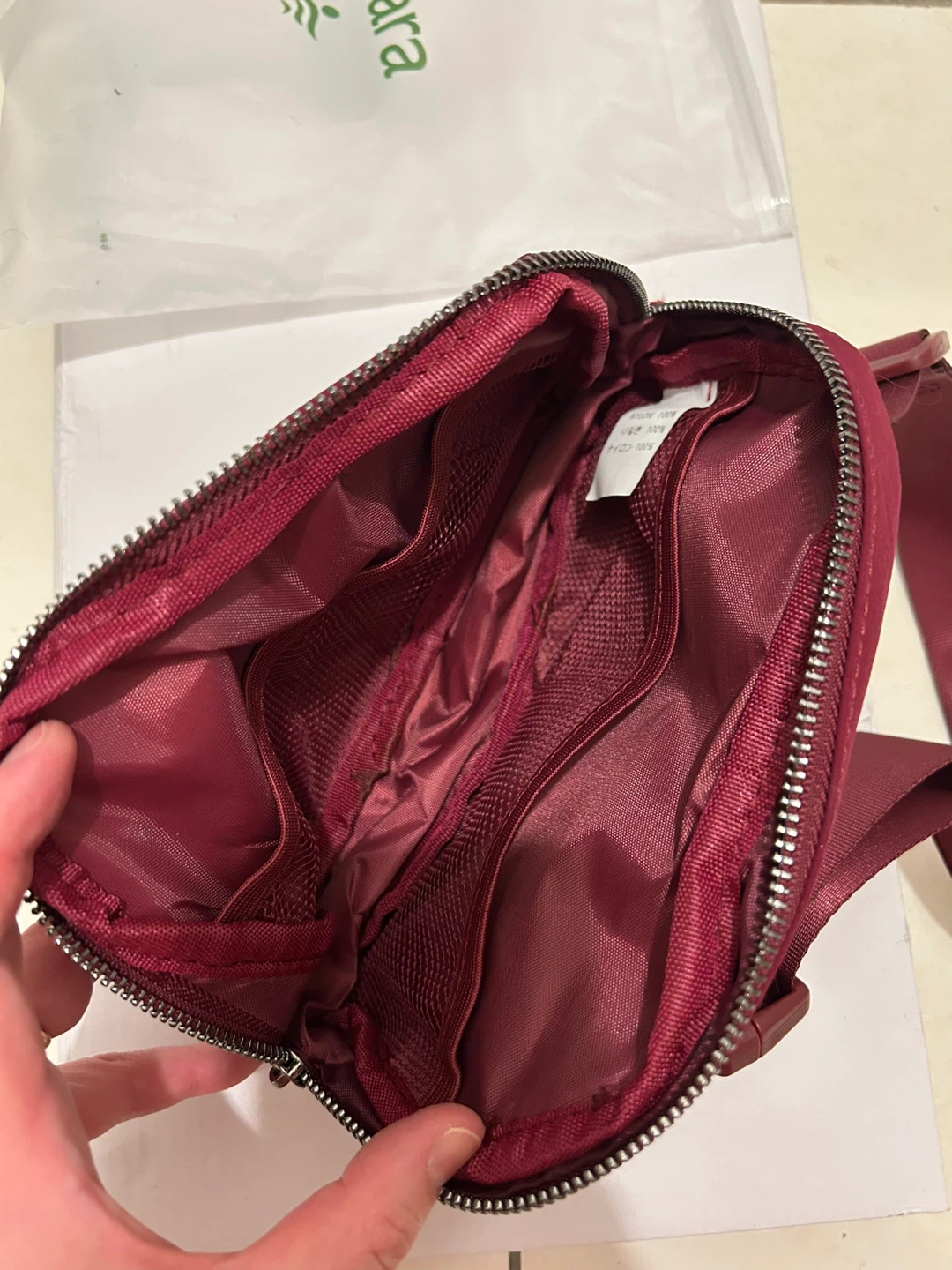 Halara Everywhere Belt Bag - Burgundy - photo 3