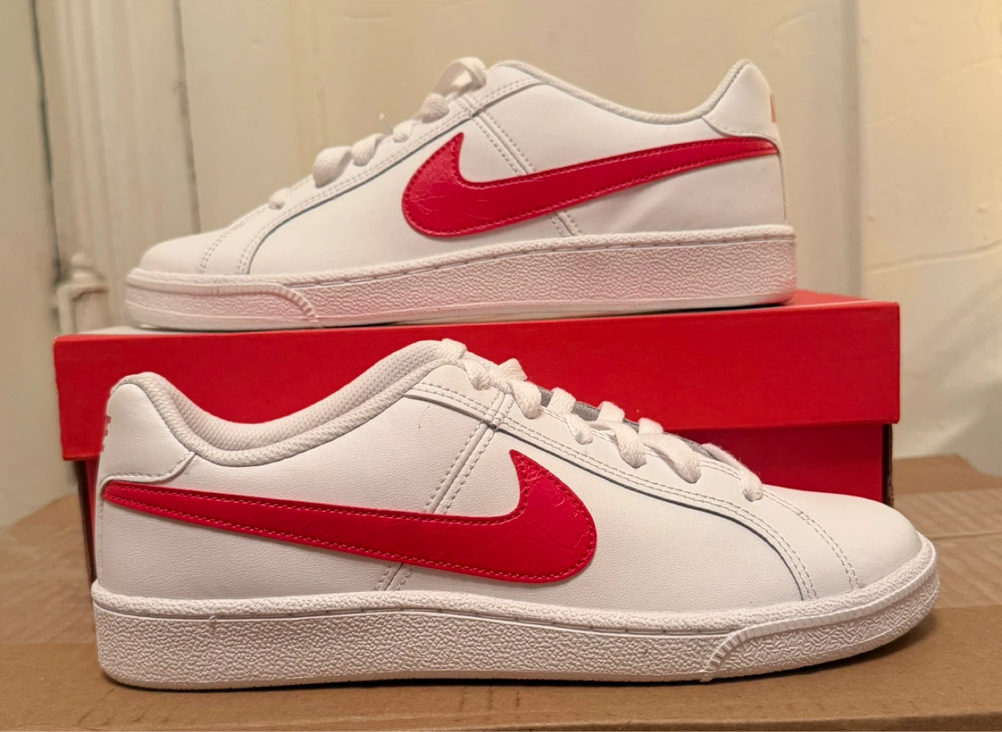 Nike Court Royale 2 Low Men's Shoes White/Red Size 11 - photo 2