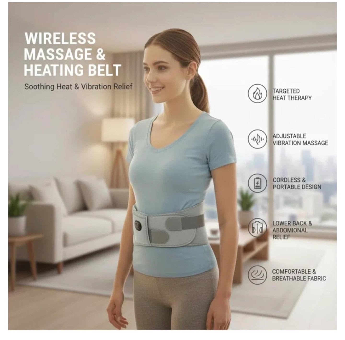 Massager Belt for Back Pain Relief
