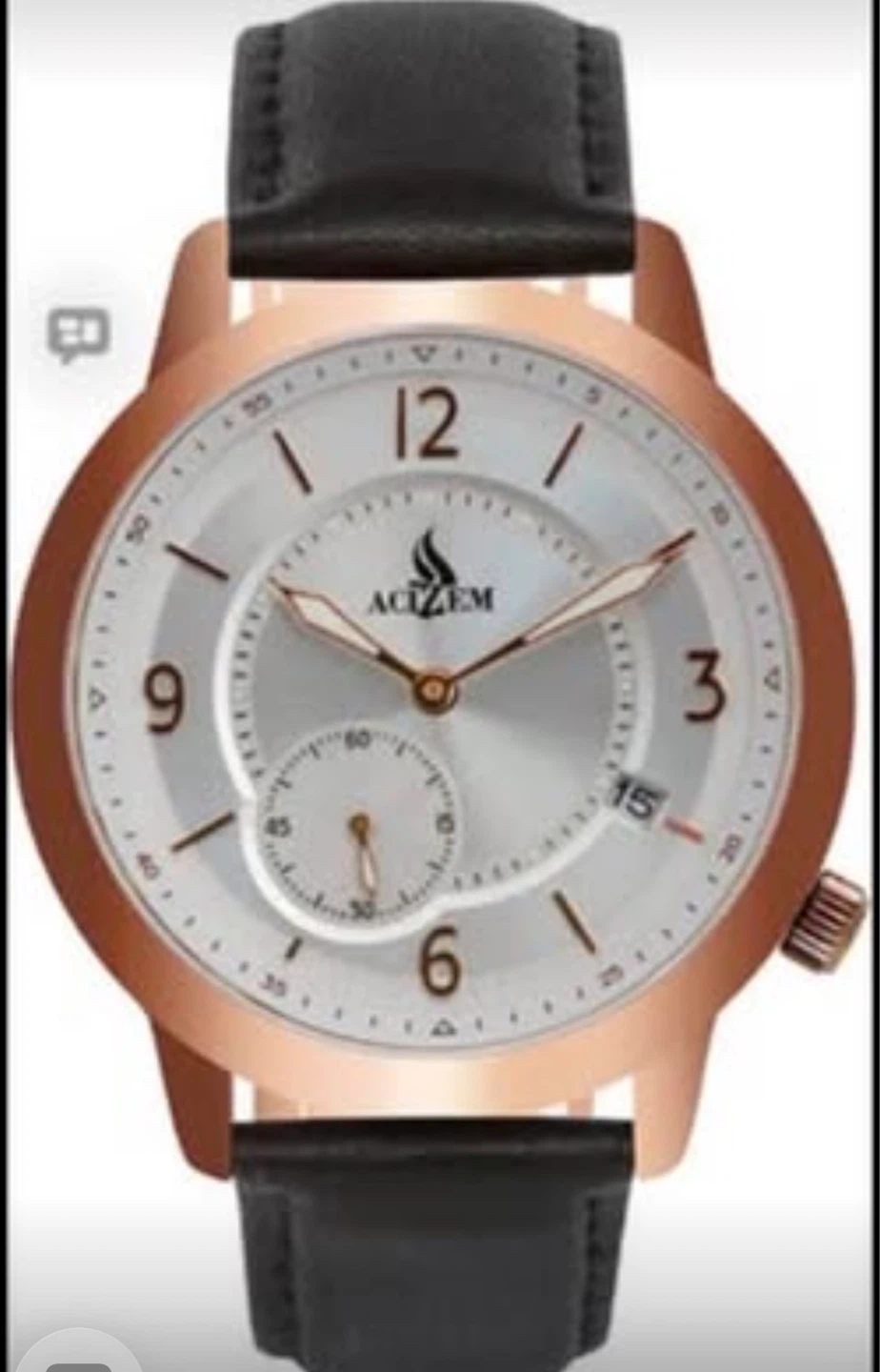 ACIZEM Watch - Rose Gold & Silver Tones