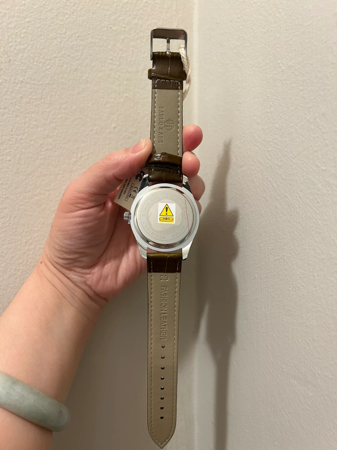 Pablo Raez Quartz Watch - PE2868 - Silver Dial/Olive Strap - photo 4