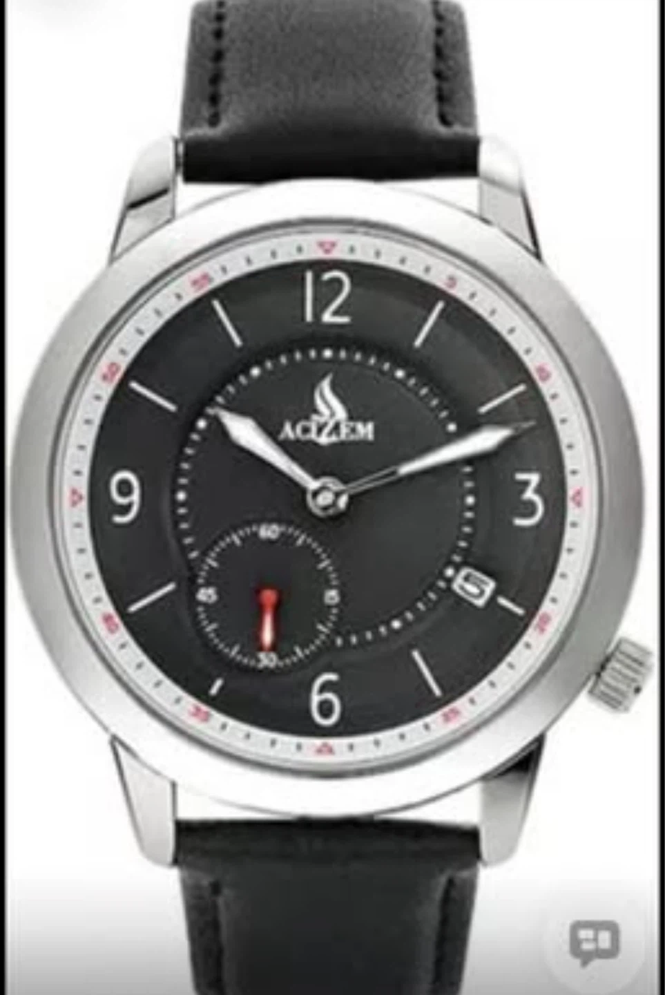 ACIZEM Men's Leather Strap Watch - photo 3