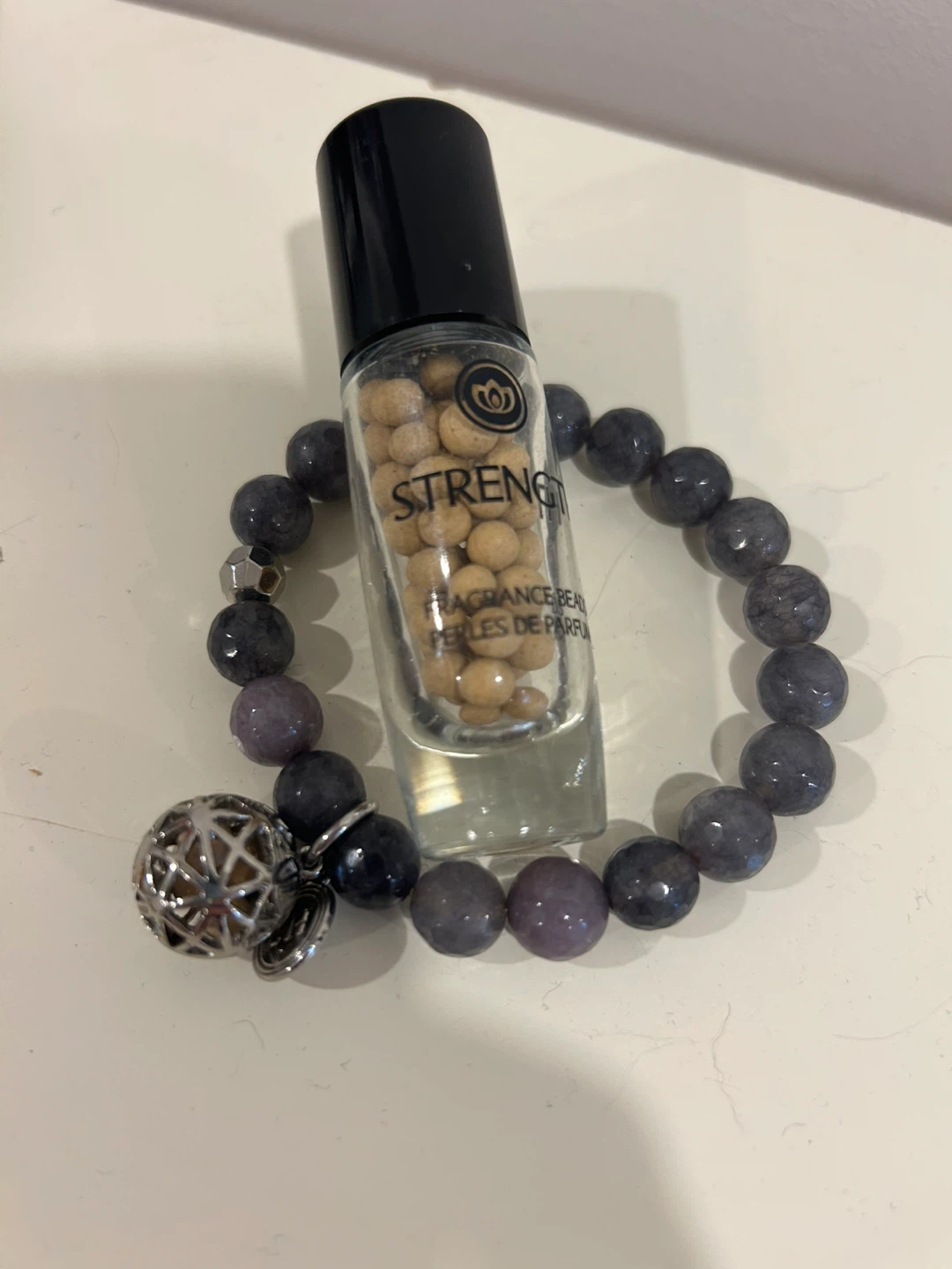 PartyLite STRENGTH fragrance beads and fragrance bracelet