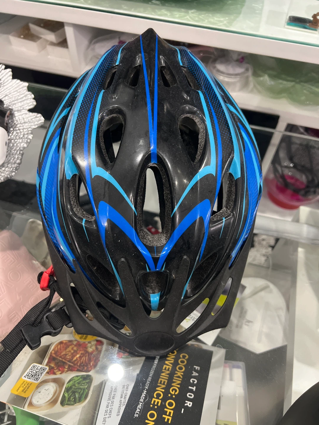 Blue and Black Cycling Helmet - photo 3