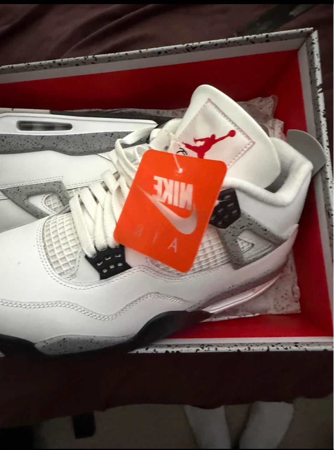 Air Jordan 4 Retro "White Cement" Men's Size 11 - photo 2