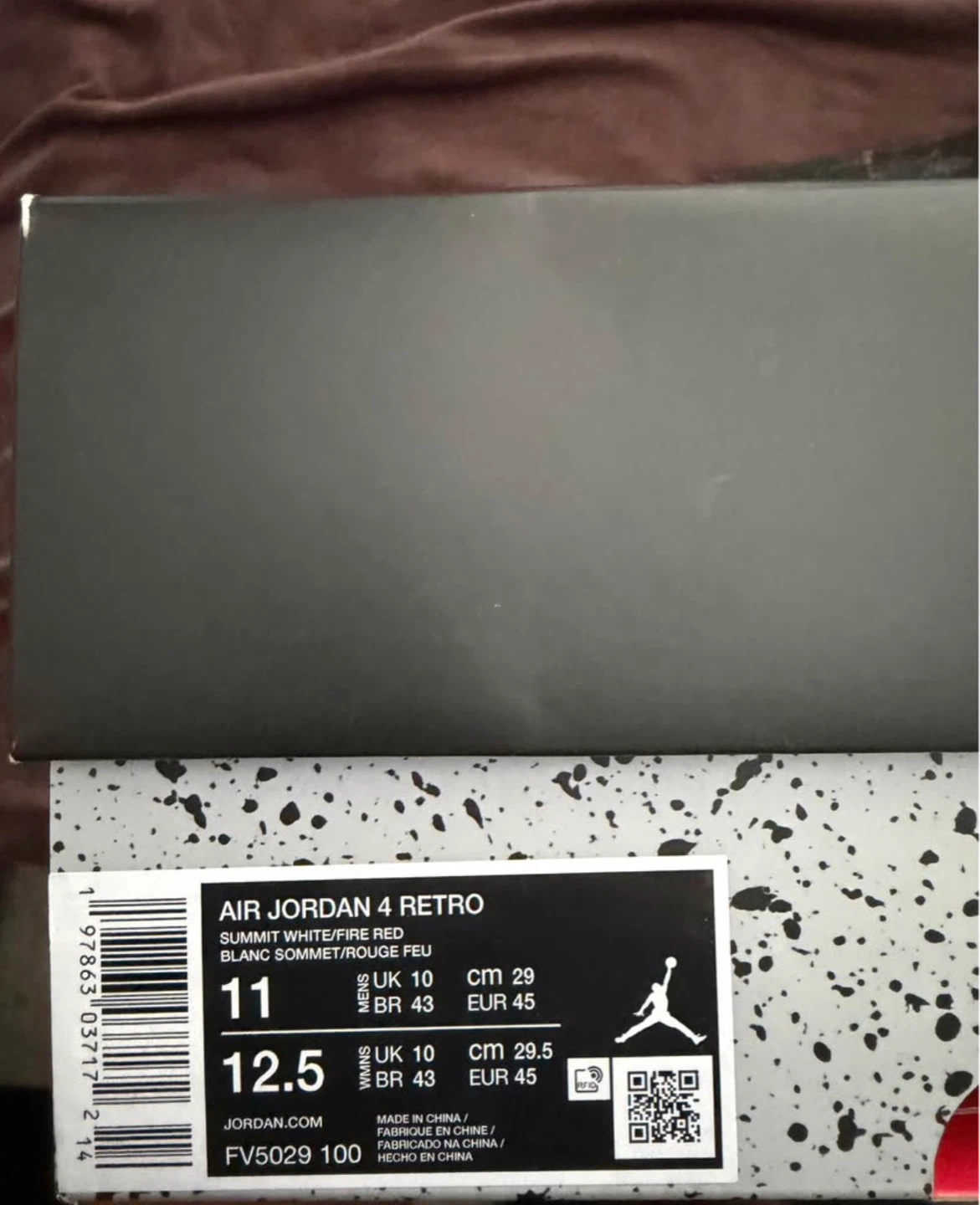 Air Jordan 4 Retro "White Cement" Men's Size 11 - photo 3