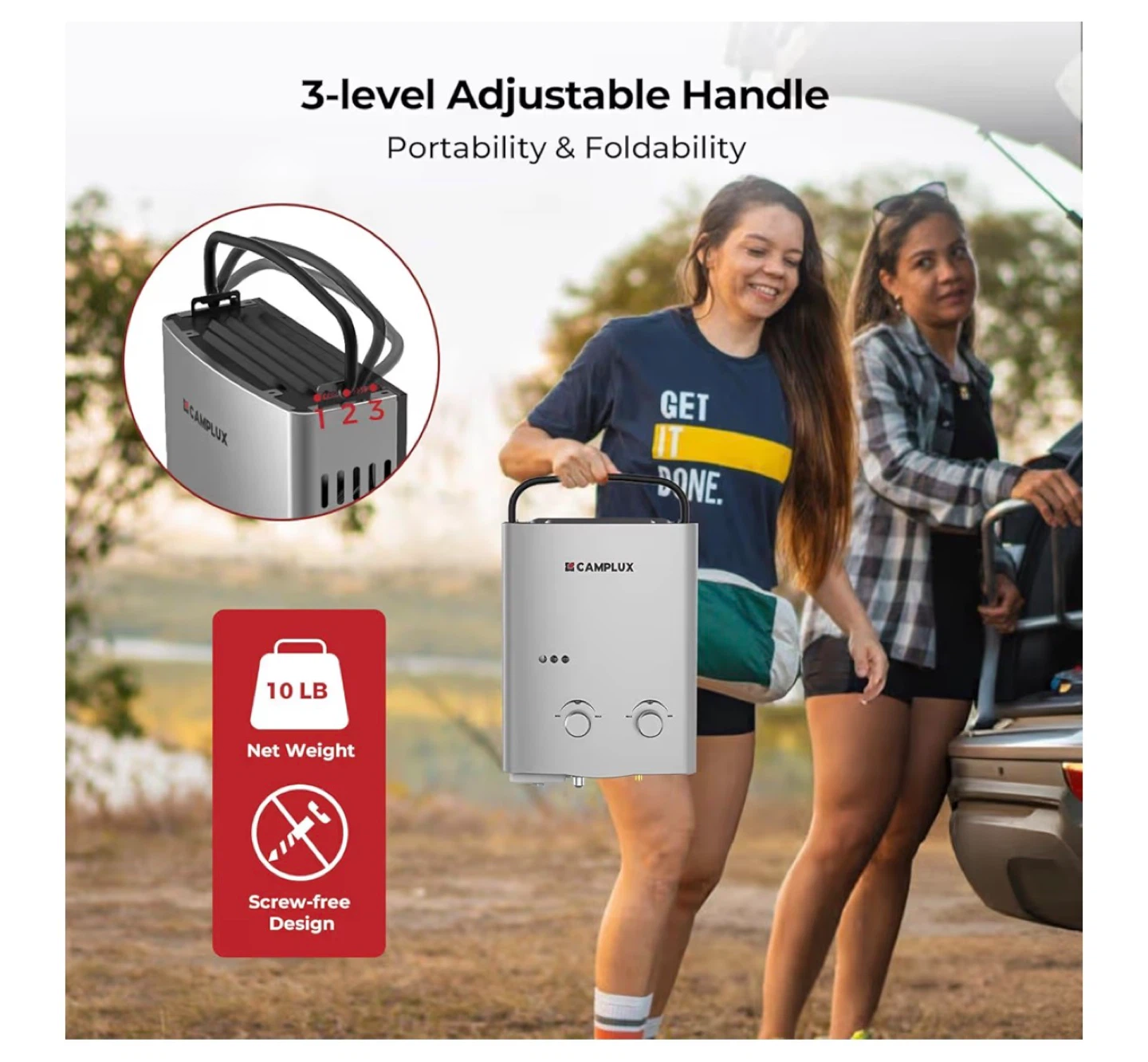 Camplux 5L 1.32 GPM Outdoor Portable Tankless Water Heater - photo 4
