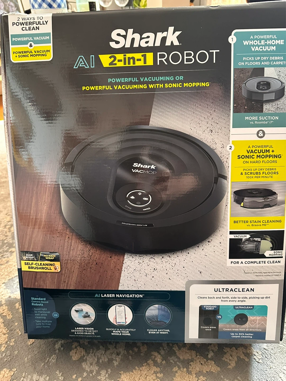 Shark AI 2-in-1 Robot Vacuum and Mop