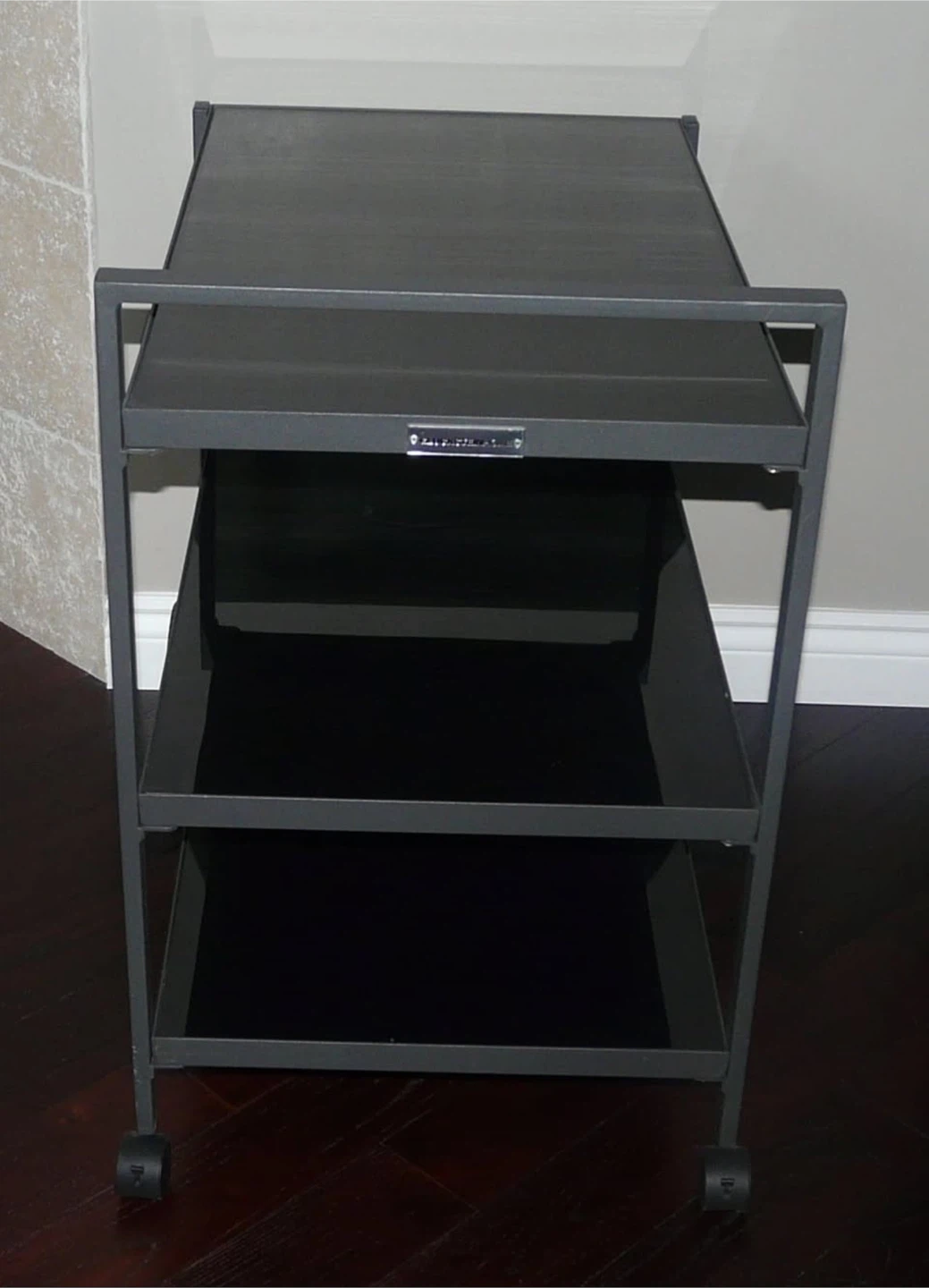New Outdoor/Indoor Glass and Steel Serving Table - photo 2