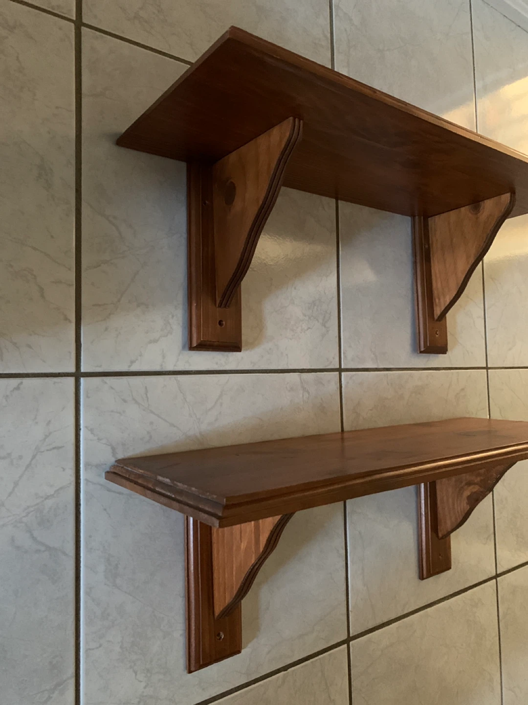 Wooden Wall Shelves (Set of 2) - photo 2
