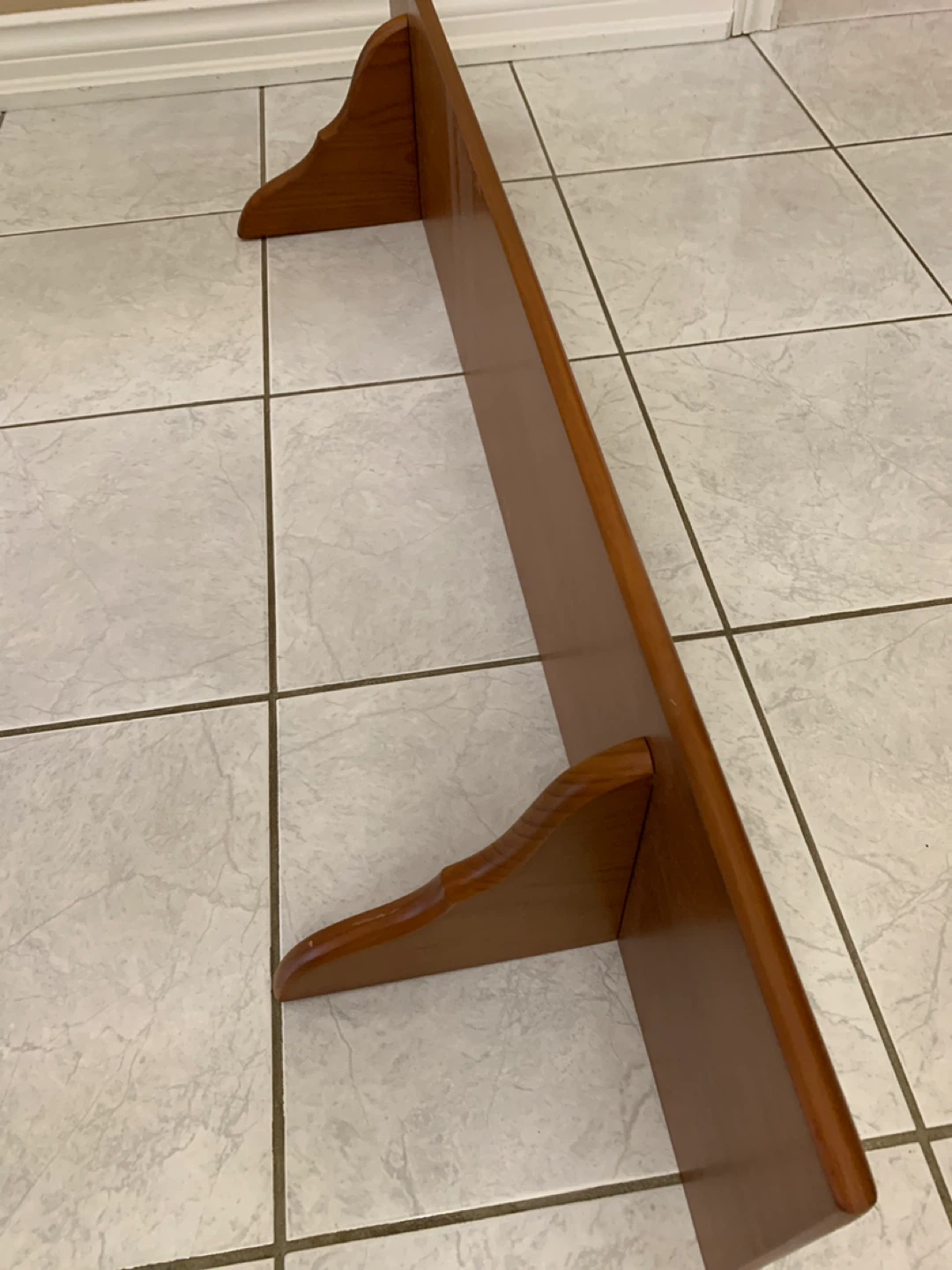 Wooden Wall Shelf - Brown - photo 3