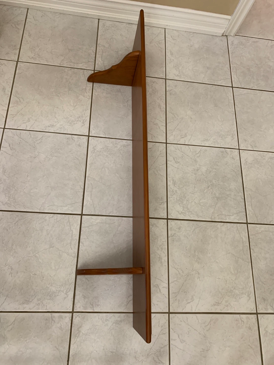 Wooden Wall Shelf - Brown - photo 2